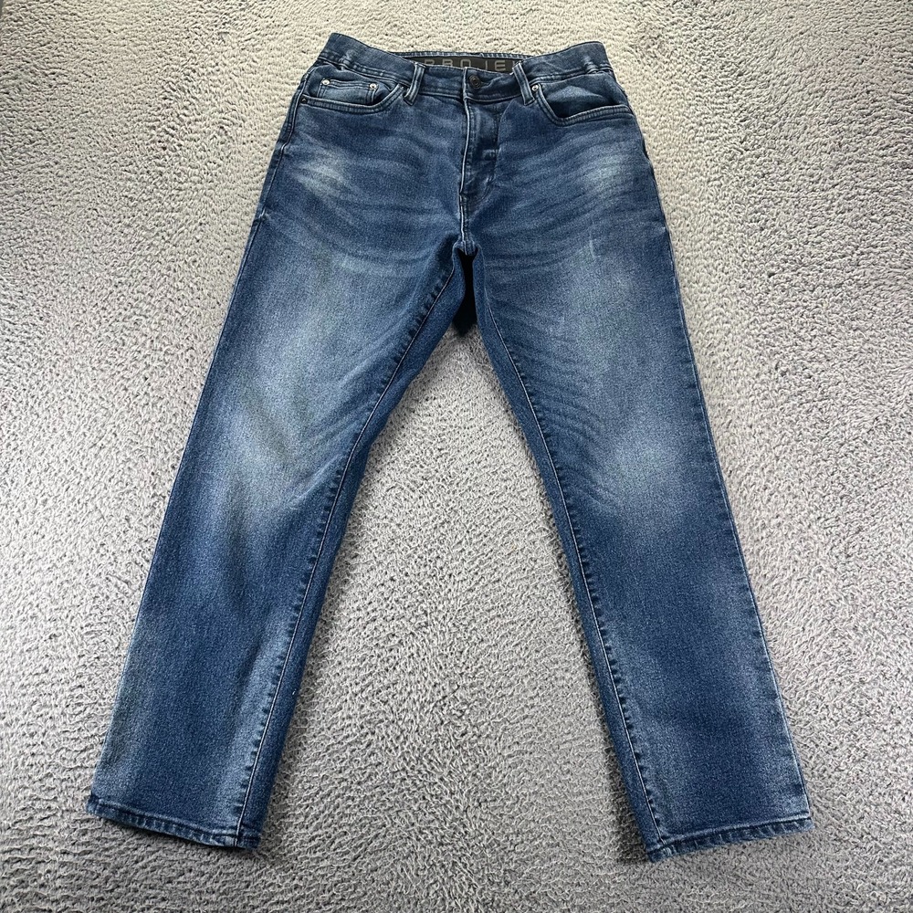 Projek Raw Baru Jeans Mens 30x29 Blue Denim Straight Athletic Stretch Workwear